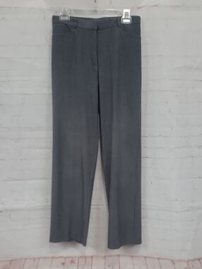 Kim Rogers Gray Straight Leg Dress Pants